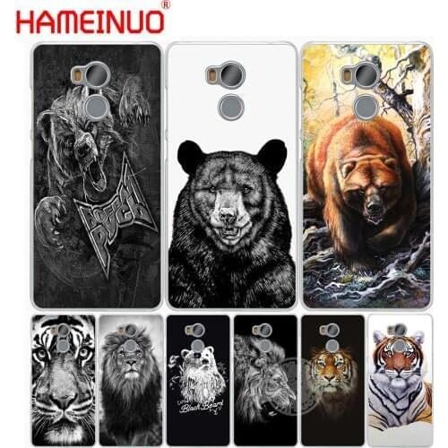 HAMEINUO russian bear tiger lion Cover phone Case for Xiaomi redmi 4 1 1s 2 3 3s note 5 4 4X 4A 5A plus pro