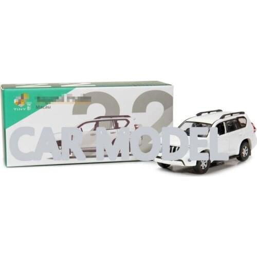 1:64 scale Alloy Toy Vehicles tiny MC22 Prado white Car Model Of Childrens Toy Car Original Authentic Kids Toys