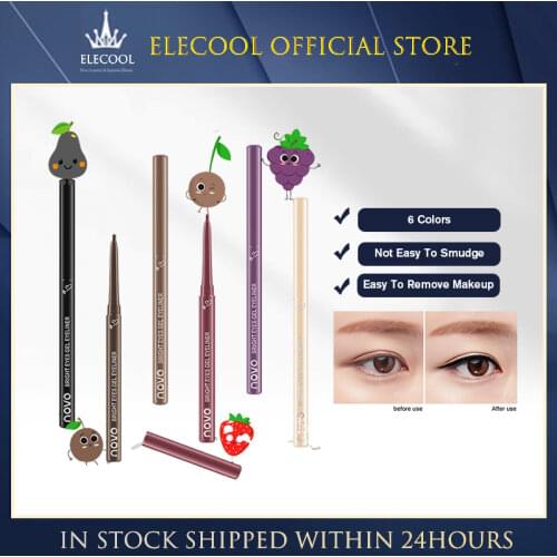 6 Color Gel Eyeliner Pen Long-lasting Waterproof No Smudging Eye Makeup Eyeliner Pencil Waterproof Easy To Wear Quick-dry TSLM1