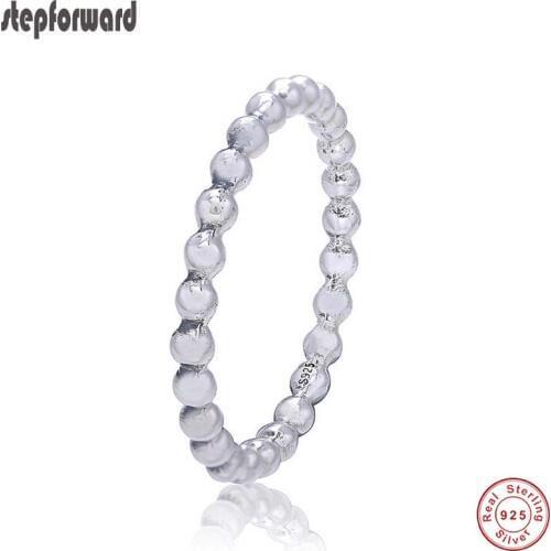 Nice Quality Popular Summer Collection Ball Bead Design 925 Authentic Silver Beaded Ring