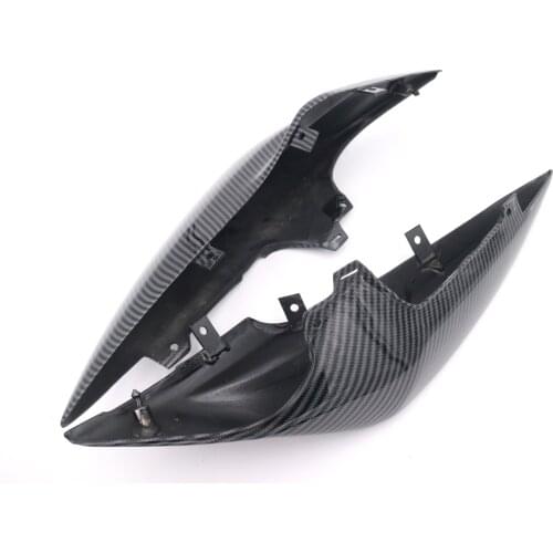 Compression Carbon Fiber Paint Side Upper Tail Seat Cover Rear Fairing For Kawasaki Z750 Z 750 2007 2008 2009 2010 2011 2012