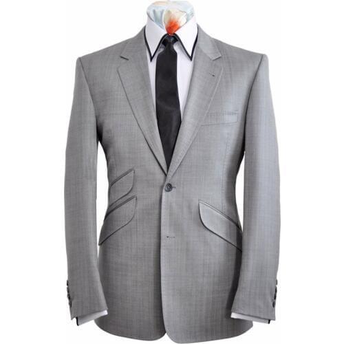 Custom Suit Tailors Grey Wedding Suits For Men Tailored Suit Slim Fit Men Suit Custom Made Suits With Pants Costume Sur Mesure
