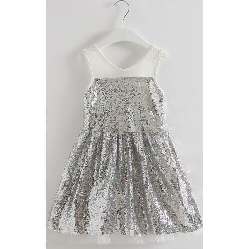 Girls summer fashion sequin vest dress , dresses for girls , kids dress, christmas dress,5pcs/lot JL09