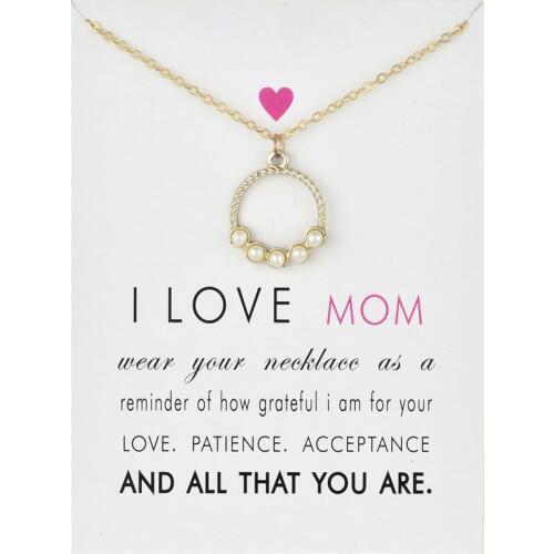 12pcs Fashion Jewelry Pretty little pearl bezel-set pearl Circle necklace For Women