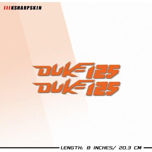 Stickers Motorcycle bicycle fuel tank sticker wheel helmet MOTO waterproof reflective logo decal For KTM DUKE125 duke 125
