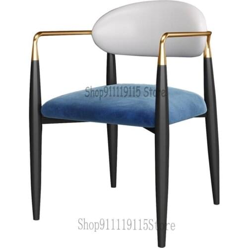 Nordic Luxury Dining Chair Family Table Armchair Creative Chair Back Italian Makeup Chair Sales Office Negotiation Chair