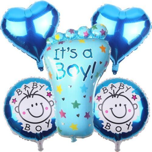 New free shipping 5 pcs/set Hot baby boy girl feet modeling aluminum balloon baby birthday party decoration globos