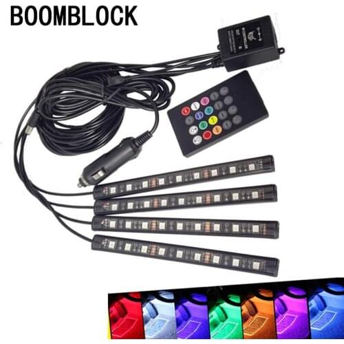 OUIO Car Colors LED Light Music Control Auto For Renault Megane 2 3 Duster Logan Honda Civic 2006-2011 Fit Accord Accessories