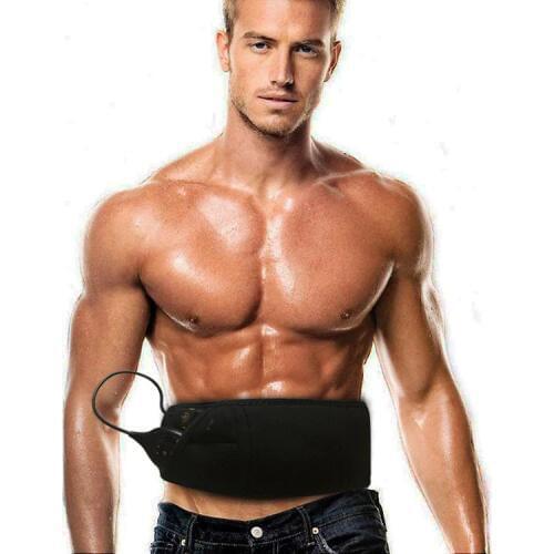 Rechargeable 10 modes Abs Muscle stimulator slimming massage belt Male Abdominal Muscle training belt EMS belt 150 level 10mode