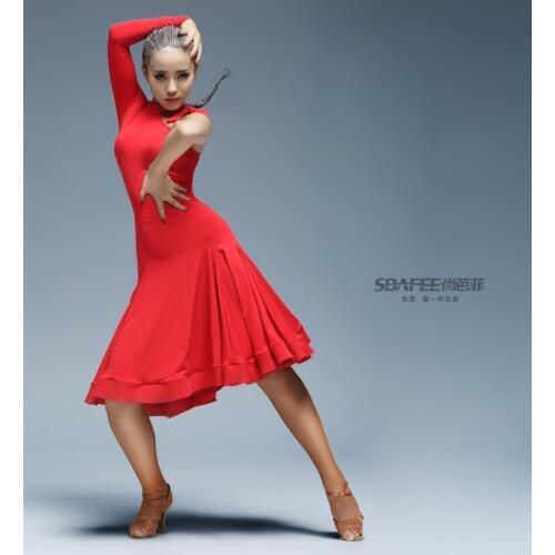 Latin Dance Dress Women Sexy Ballroom tango Latin Shirts Skirt danskleding franjas roupas tanzrock latein Wear Costumes for Girl