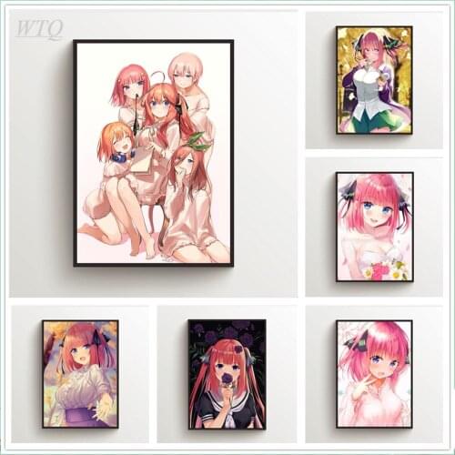 The Quintessential Quintuplets Anime Posters Wall Poster Canvas Painting Posters and Prints Wall Art Picture Decor Home Decor