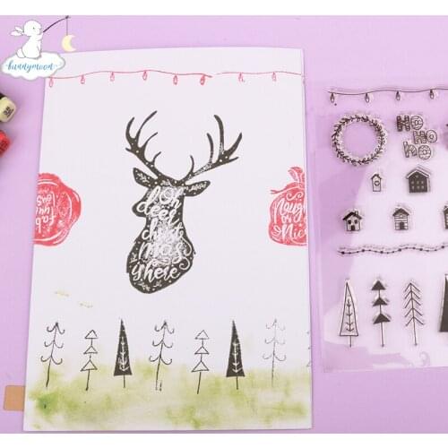 Bunnymoon Hohoho Clear Silicone Stamp/Seal for DIY scrapbooking/photo album Decorative clear stamp sheets