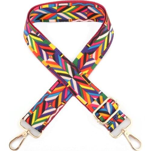 Nylon paragraph Adjustable Bag strap Bag Part Accessories for Handbags leather Belt Wide Rainbow Shoulder Strap Purse Bag beltz