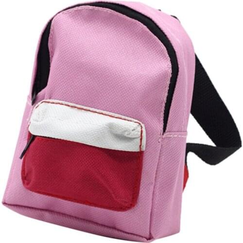 18 inch Baby Girl Doll Schoolbag Cool Fashion Double Straps Backpack Schoolbag Accessory