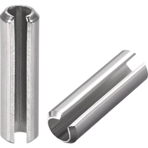 Uxcell M5 x 20mm 304 Stainless Steel Split Spring Roll Dowel Pins Plain Finish 20Pcs