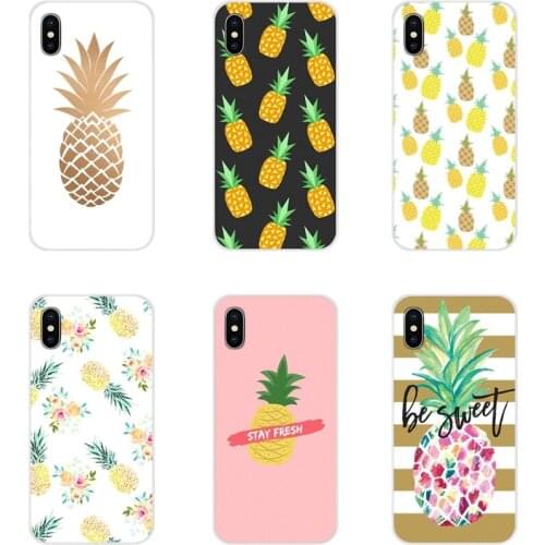 Silicone Cases Summer Fruit Pineapple Ultra Thin Cartoon For Samsung A10 A30 A40 A50 A60 A70 Galaxy S2 Note 2 3 Oneplus 3T 5T 6T