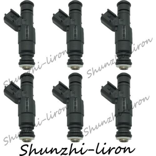 6pcs Fuel Injectors For jeep Cherokee 99-01 Wrangler 99-04 Grand Cherokee 99-04 4.0L l6 EV6 250CC 13.5V 0280155784 04669938