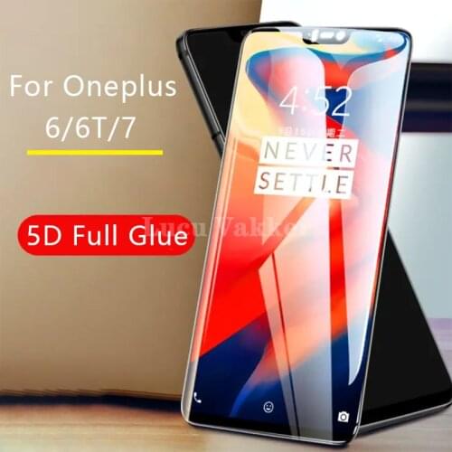 Protective glass for oneplus 6 tempered glass on one plus 6t 7 oneplus6 plus6 glas screen protector full glue 5d oneplus7 plus7