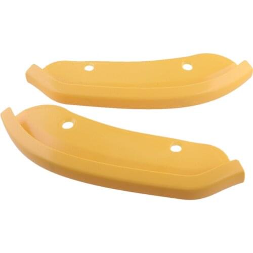 1 Pair Yellow Front Bumper Lip Spoiler Splitter Protector Fit for Dodge Challenger SRT Scat Pack 2020 2019 2018 2017 2016 2015