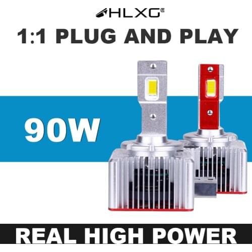 20000LM 90W D1S LED Canbus D3S D5S D2S D4S D5S D8S LED Headlights Plug & play 6000K Lighting Lights Square Ballast HLXG