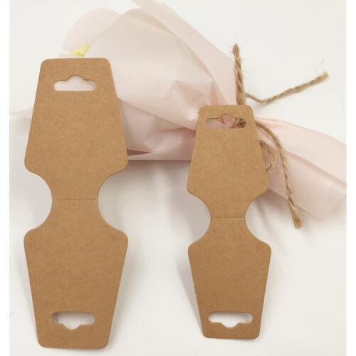 50Pcs/Lot 2 Size Simple Flowers Design Paper Packaging Jewelry Cards For Women Trinkets Novelty Show Necklace Hand Chains Charms