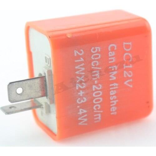 ACZ Motorcycle Universal 12V 2Pin Adjustable Frequency Relay Turn Signal LED Flasher Electrical Starter Solenoid Relay Ingition