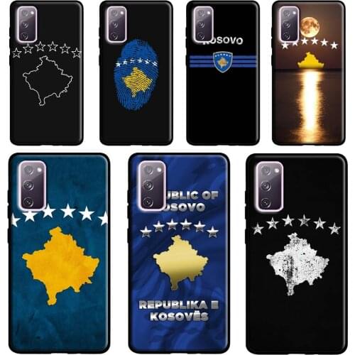 Kosovo Flag Case For Samsung Galaxy S21 Ultra S20 FE S8 S9 S10 Plus Note 20 Ultra Note 10 Plus Cover
