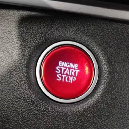 For Hyundai Tucson NX4 2021 2022 Car Engine Start Stop Button Cover Sticker Interior Aluminum Alloy Decoration Accessories