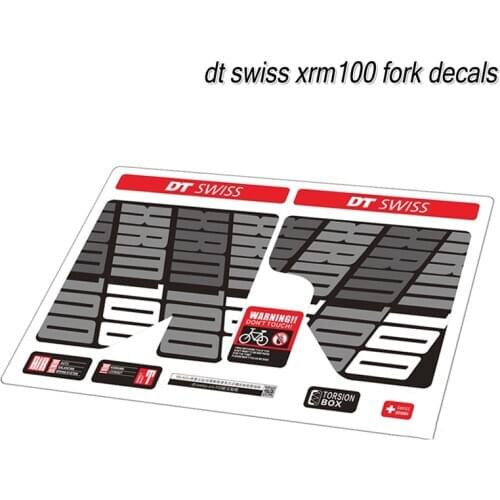 DT XRM100 front fork stickers mountain bike Front fork stickers Bicycle waterproof stickers bike front fork decals
