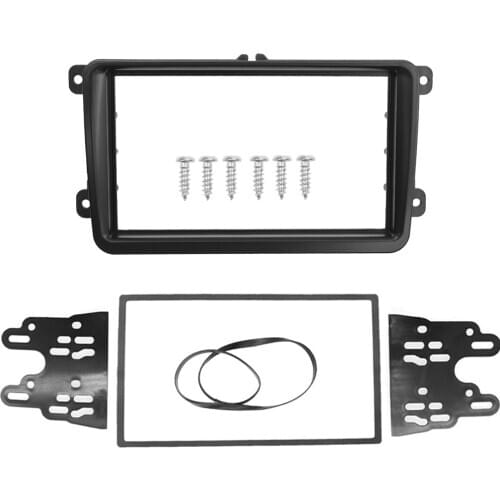 Double Din Car Radio fascia For Volkswagen VW TOURAN 2009 Passat Golf Tiguan CAR STEREO RADIO DASH INSTALLATION MOUNT