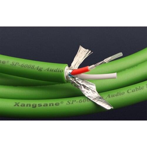 New Hi-end 7N OCC Silver Plated Audio Line DIY HIFI RCA XLR Bulk Cable for HiFi Audio Amplifier CD Player