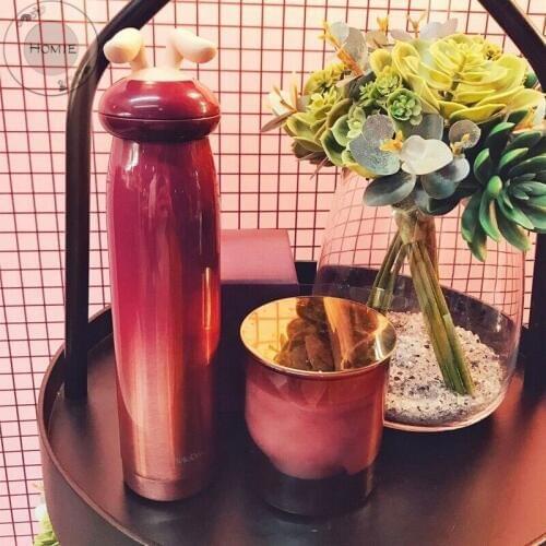 HOMIE Stainless Steel Thermos Cups Bottle Mug Thermocup Insulated Tumbler Vacuum Flask Thermo Coffee Mugs Travel Creative Gift