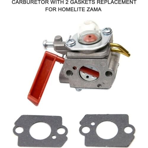 Carburetor with 2 Gaskets Replacement for Homelite UT-20760 UT-20760-A UT-20769 UT-20769-A UT20771 UT-20772 Zama C1U-H47