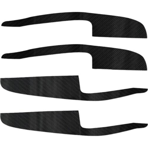Car Door Armrest Leather Stickers Interior Decoration Modification Accessories for Tesla Model3 19-21