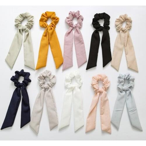 Fashion Ribbon Bow Ribbon Girl Hair Band Hair Band Ponytail Heart Headdress Hair Accessories Headbands