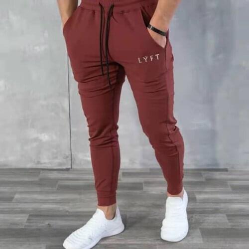 Mens Brand Jogger Sweatpants Man Gyms Workout Fitness Cotton Trousers Male Casual Fashion Skinny Track Pants 2021