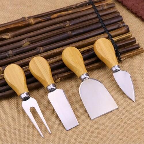 Kitchen items knives Stainless steel cheese knife cheese butter pizza knife oak handle butter knife chef knife kitchen cooking