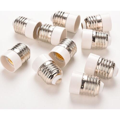 5Pcs/lot Fireproof Material E27 to E14 lamp Holder Converter Socket Conversion light Bulb Base type Adapter Wholesale