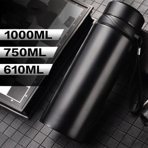 610ml/710ml/1000ml Portable Thermos Bottle Stainless Steel Tumbler Insulated Water Bottle Vacuum Flask for Coffee Mug Travel Cup
