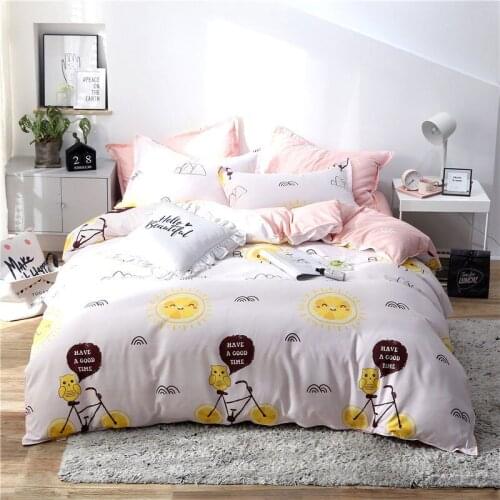 Star Fruit Cartoon Printed Bed Cover Cartoon Duvet Cover Adult Child Bed Sheet And Pillowcase Comforter Bedding Set King Size