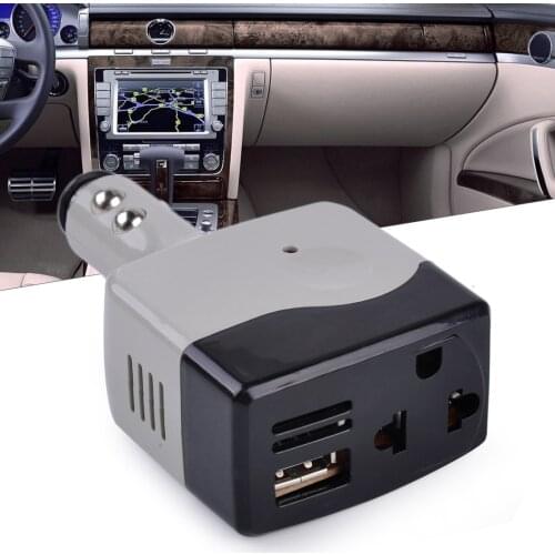 DC 12V 24V To AC 220V Car Auto Power Inverter Cigarette Lighter Converter Adapter with USB Plug Charger Accessories