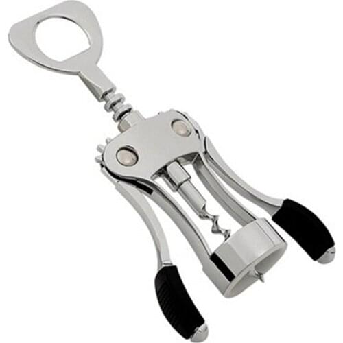 Professional Zinc Alloy Wine Bottle Opener Handle Pressure Corkscrew Red Wine Opener Kitchen Accessory Bar Tool Bar Tools