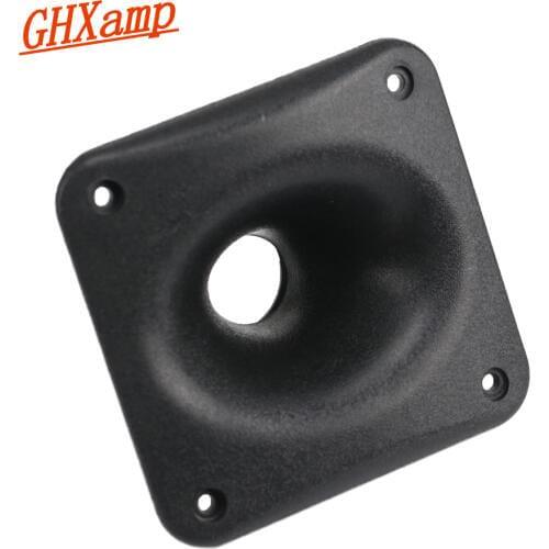 GHXAMP Professional Speakers Tweeter ABS Horn Bugle Trump Amplification Horn Square Screw Mouth 120*120*65mm 1PCS