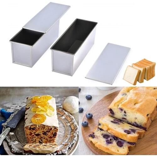 Rectangular Loaf Pan Aluminum Alloy Toast Box Mold Bread Mold Baking Pans Cheese Cake Toast Bread Mold Eco-Friendly Baking Tool