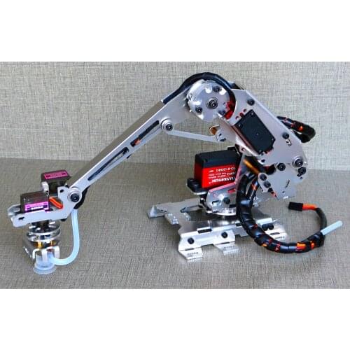 1kg Load Suction Pump 6dof Robot Arm For Arduino High Suction Manipulator Multi Dof Mechanical Robotic Industrial Robot Model