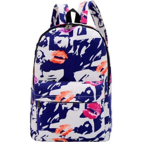 AUGUR women printing backpacks backpack for women and men rucksack fashion canvas bags retro casual school bags travel bags1802