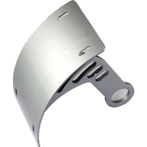 Silver Curved Side Mount License Plate Bracket Tag For Yamaha YZF R6 2006-2012