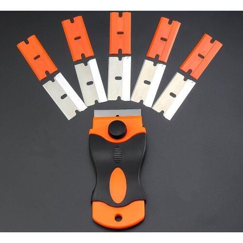 Glass UV glue scraper sealant tool Cleaning blade for Window tile Car Carbon film Sticker Razor Glue Remover Knife repair tools