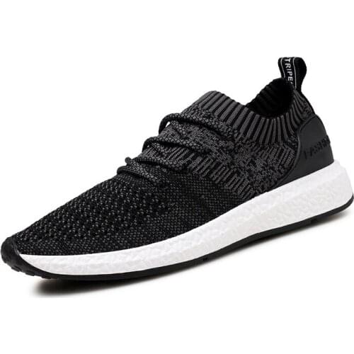 Mens shoes fly woven shoes fashion breathable soft casual shoes Spring summer autumn large size 45 46 shoeeh