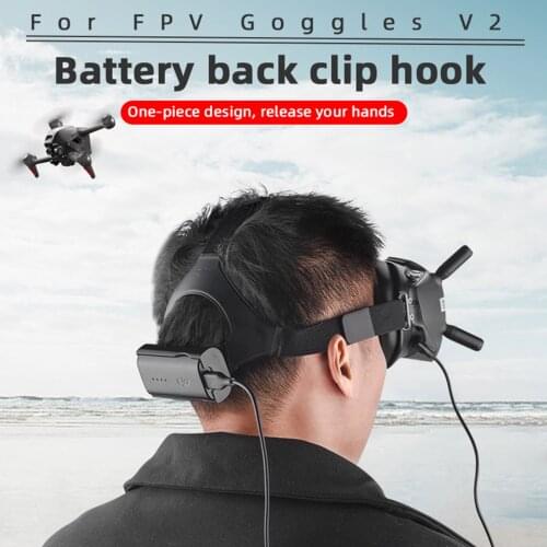 Flight Glasses Battery Back Clip Hook fixing bracket portable machine accessories + Power Cord Holder Set For FPV Goggles V2